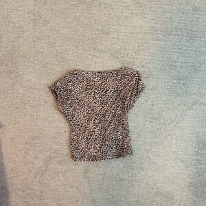 Leopard Print Open Back Top